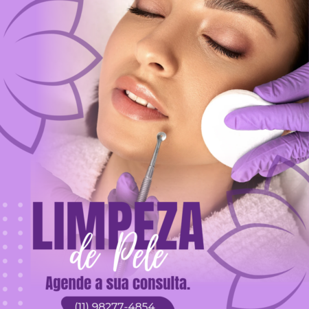 Aplicação de botox facial.